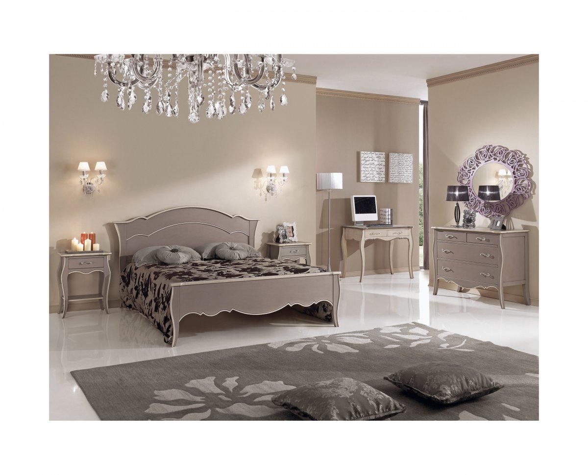 camera matrimoniale colore tortora