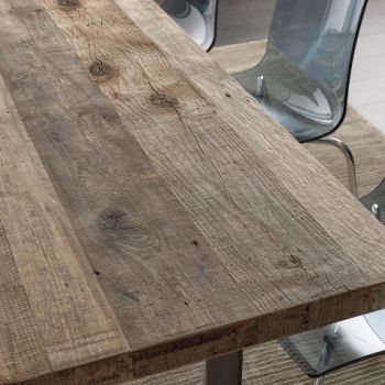 Alder table top close up