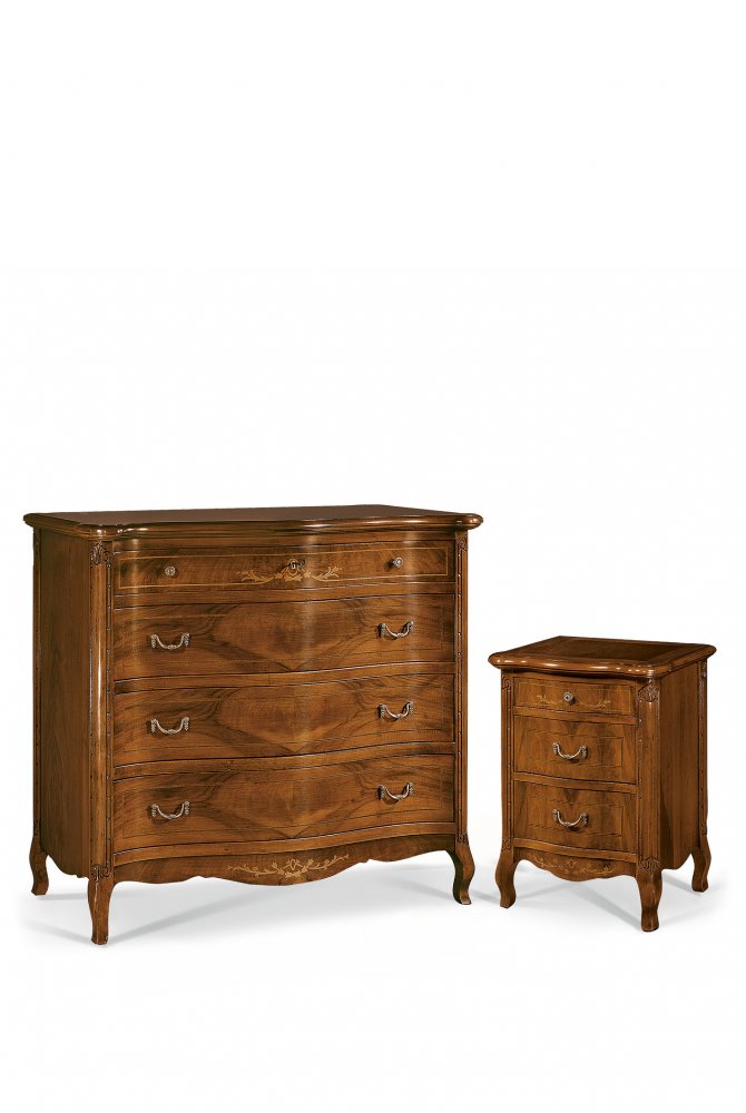 Gruppo comò intarsio