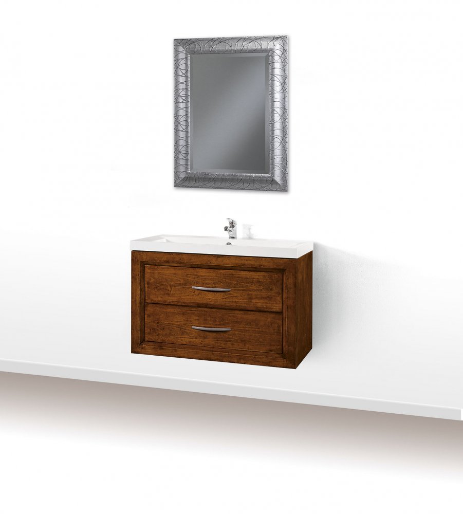 Composizione bagno sospeso a 2 cassetti