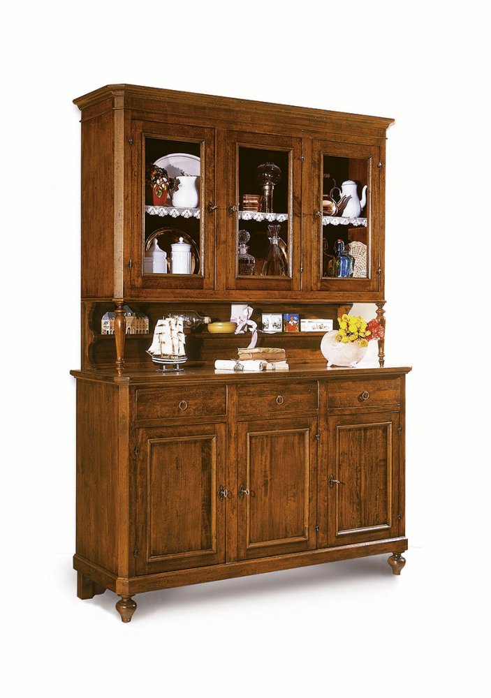 Cristalliera a 6 porte e 3 cassetti