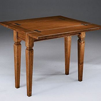 Opened table close-up