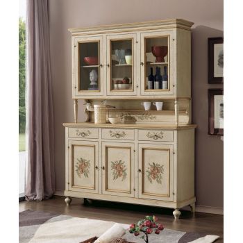 Showcase with 3 doors and matching sideboard