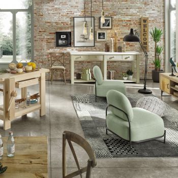 Counter with 4 drawers and 1 shelf