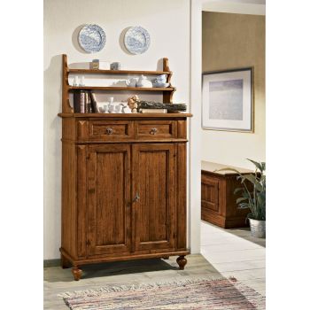 Piattaia completa di credenza a 2 porte e 2 cassetti.