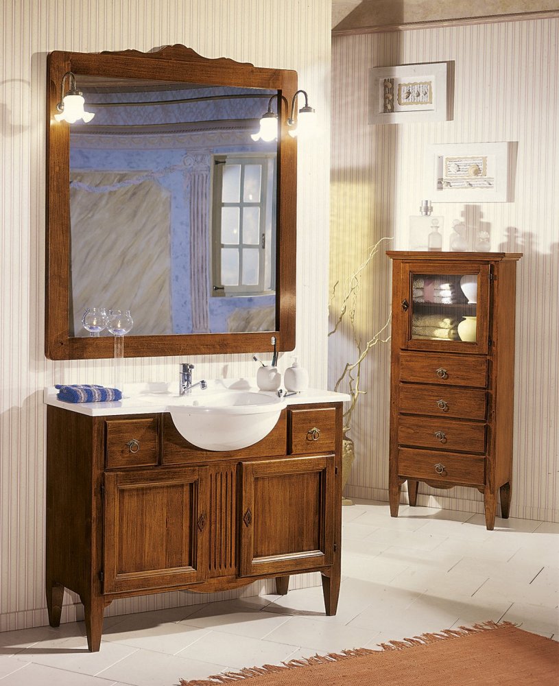 Composizione per bagno a 2 porte e 2 cassetti