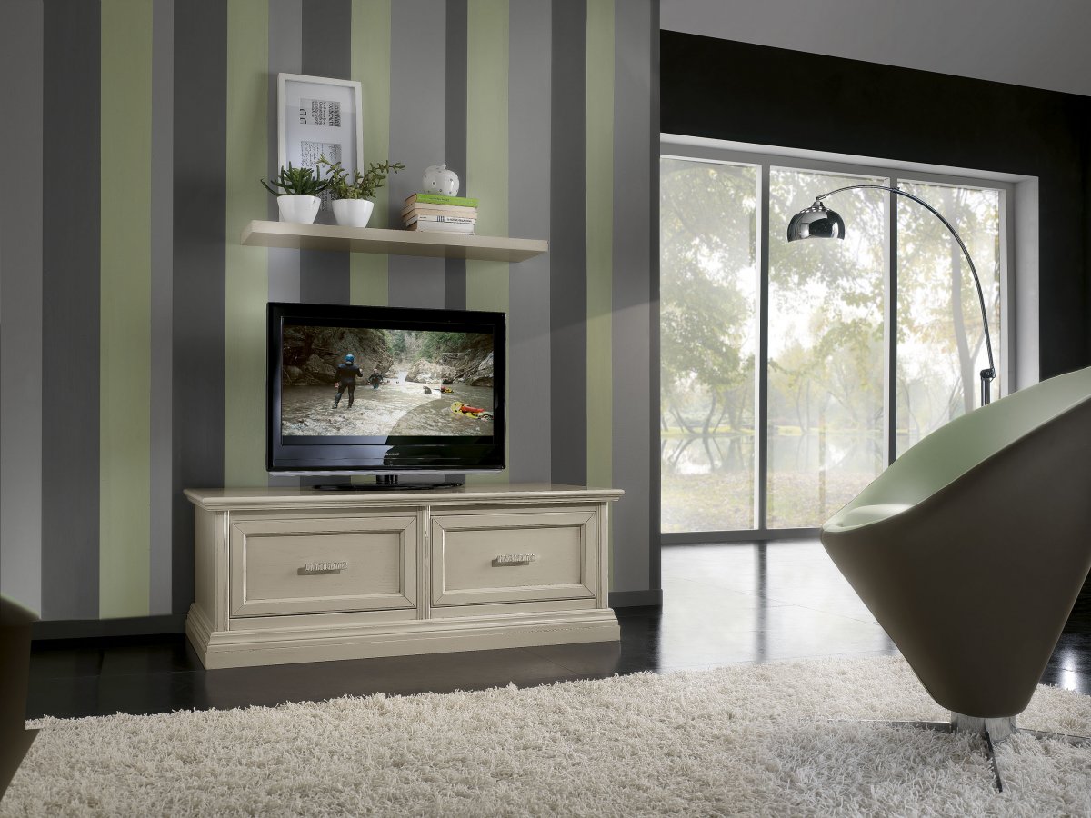 composizione larghezza 128 cm. in frassino