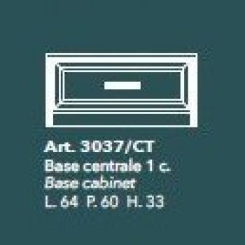 Base centrale a 1 cassetto.